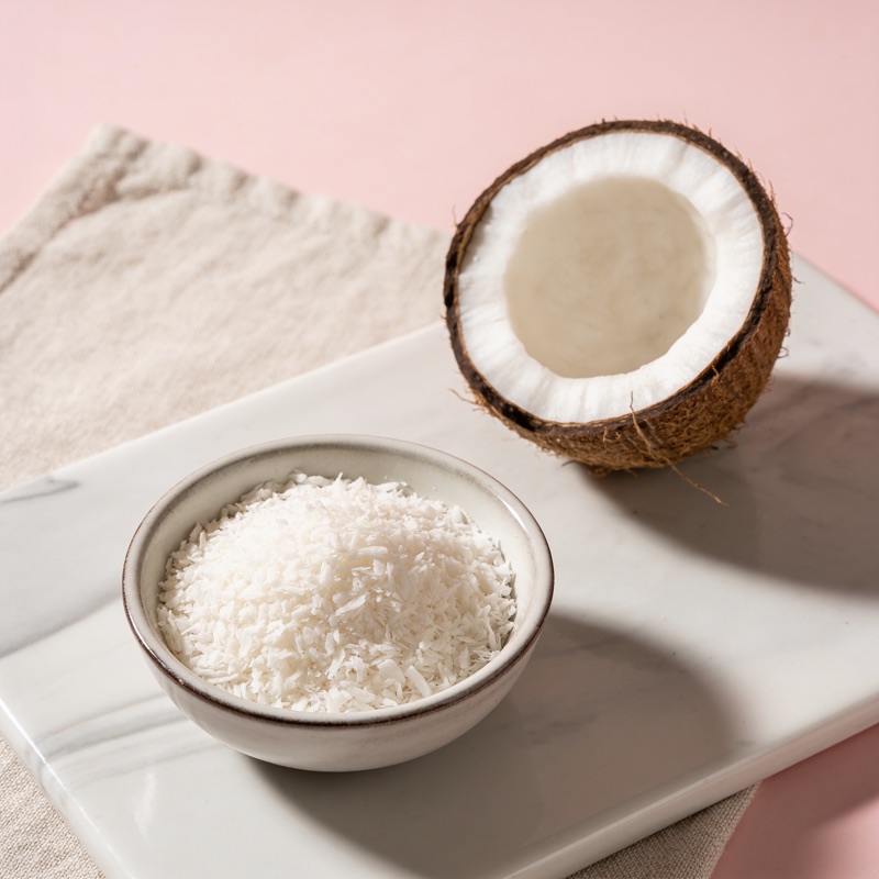 Desiccated coconut