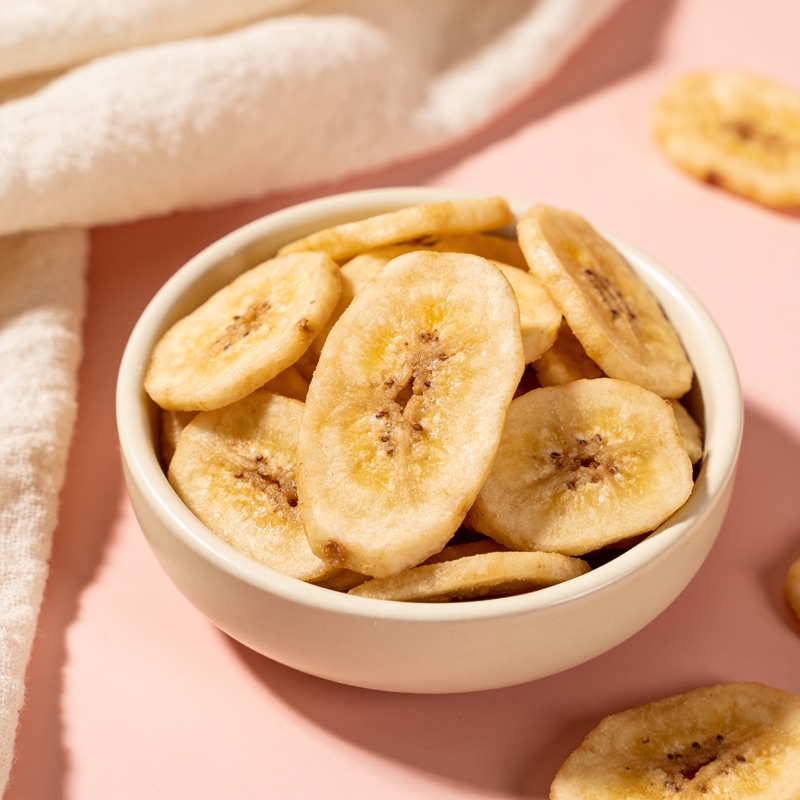 Dried banana slices