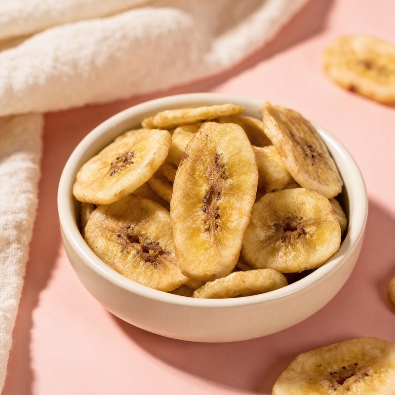 Dried banana slices