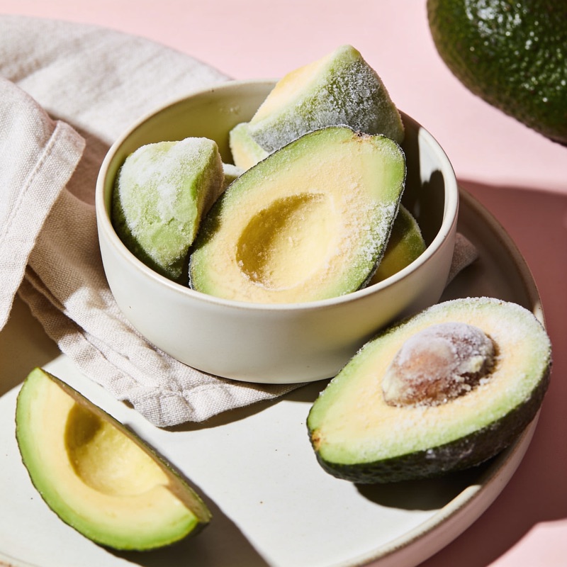 Frozen avocado pulp